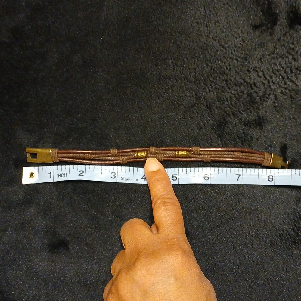 Style Men's Vintage Leather Bracelet - Picture 7 of 9